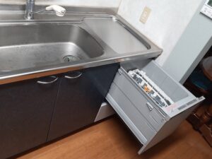 埼玉のキッチン取付け隊　トップオープン食洗機の工事　施工後
